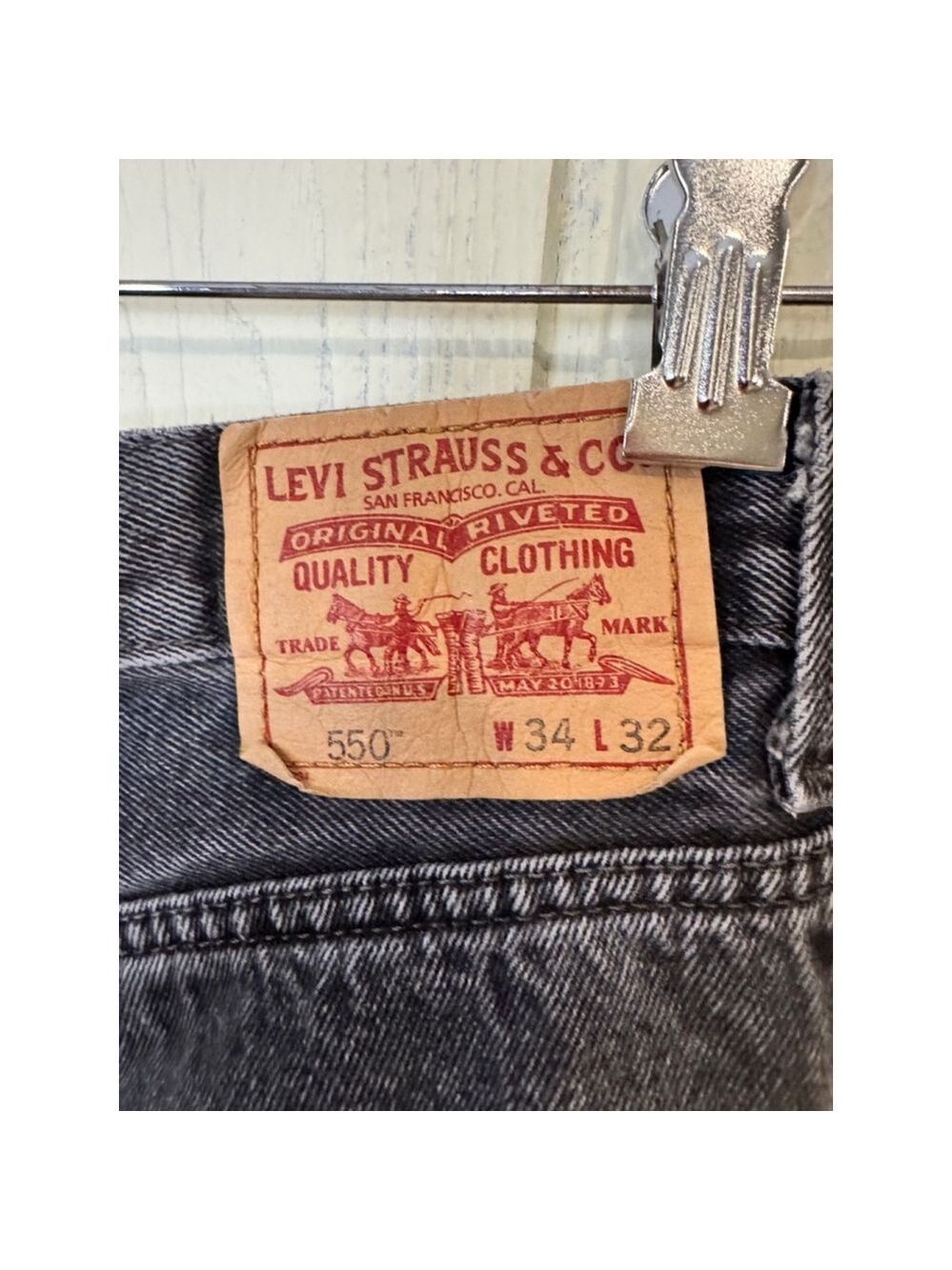 Levi's Men's Jeans Black W34 L32 - Picture 7 of 13